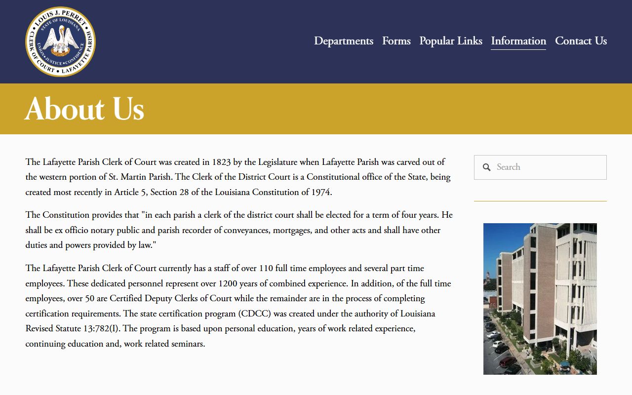 Lafayette County Clerk of Court office overview and records