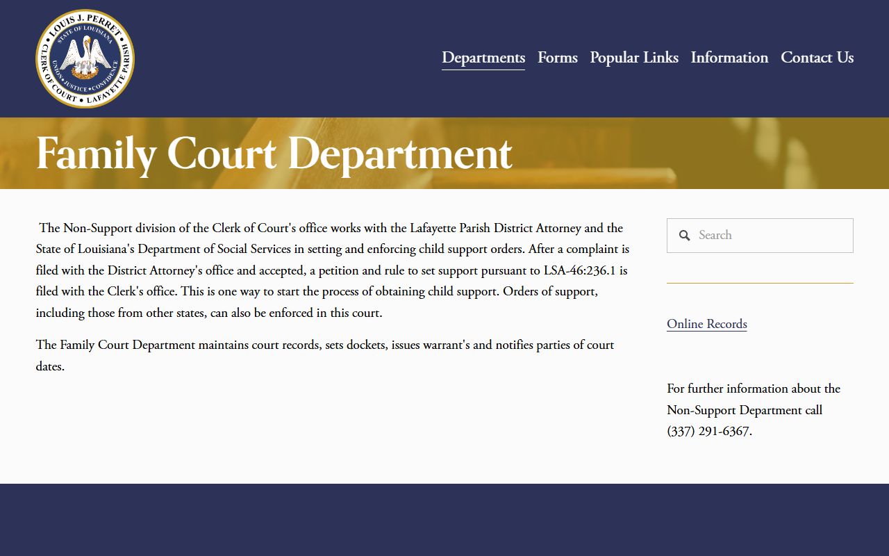 Lafayette County family court records access