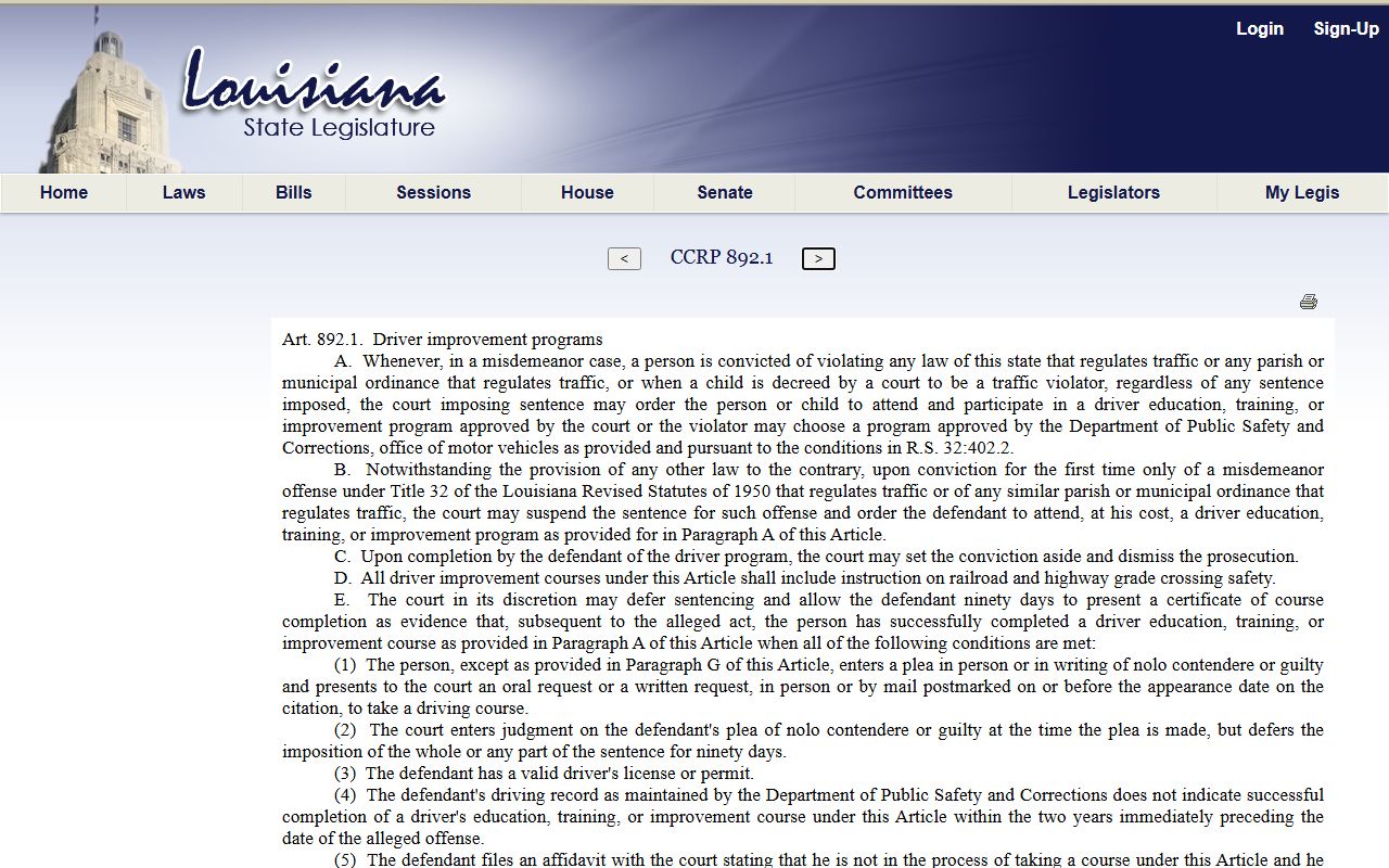 Lafayette County criminal records expungement statute Article 977