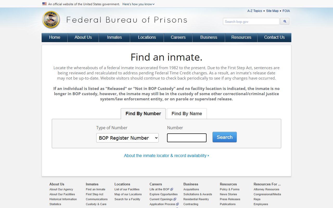 Federal BOP locator for Lafayette County released inmates